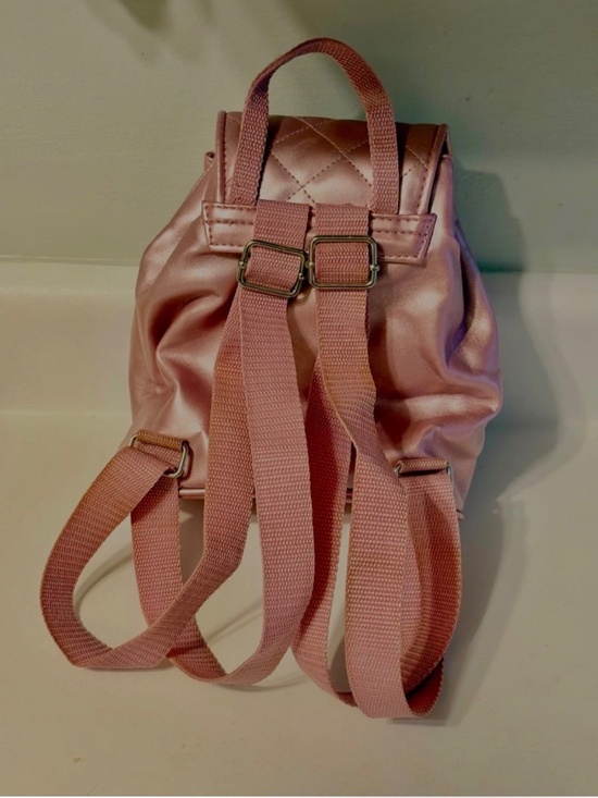 Vintage Sanrio Hello Kitty Pink Quilted Faux Leather Mini Backpack Y2K 2006 Rare main image 9